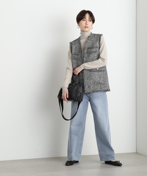 N.(N. Natural Beauty Basic)(エヌエヌナチュラルビューティーベーシック)の「【S Size Line】◆ワイドデニムパンツ(デニムパンツ・レディース・ネイビー/ブルー・SMALL/MEDIUM)」の12枚目の写真
