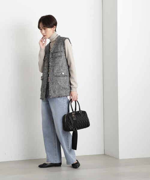 N.(N. Natural Beauty Basic)(エヌエヌナチュラルビューティーベーシック)の「【S Size Line】◆ワイドデニムパンツ(デニムパンツ・レディース・ネイビー/ブルー・SMALL/MEDIUM)」の13枚目の写真