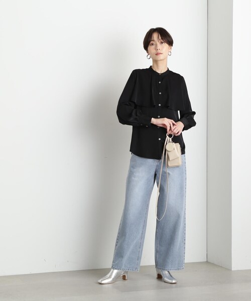 N.(N. Natural Beauty Basic)(エヌエヌナチュラルビューティーベーシック)の「【S Size Line】◆ワイドデニムパンツ(デニムパンツ・レディース・ネイビー/ブルー・SMALL/MEDIUM)」の14枚目の写真