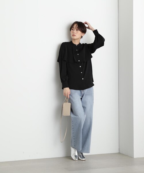 N.(N. Natural Beauty Basic)(エヌエヌナチュラルビューティーベーシック)の「【S Size Line】◆ワイドデニムパンツ(デニムパンツ・レディース・ネイビー/ブルー・SMALL/MEDIUM)」の15枚目の写真