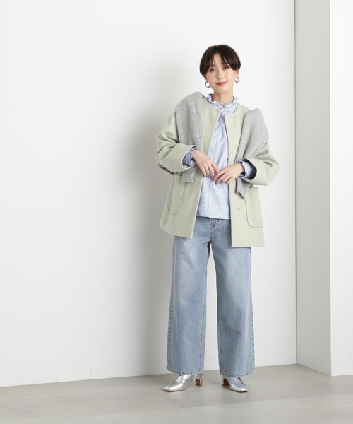 N.(N. Natural Beauty Basic)(エヌエヌナチュラルビューティーベーシック)の「【S Size Line】◆ワイドデニムパンツ(デニムパンツ・レディース・ネイビー/ブルー・SMALL/MEDIUM)」の17枚目の写真