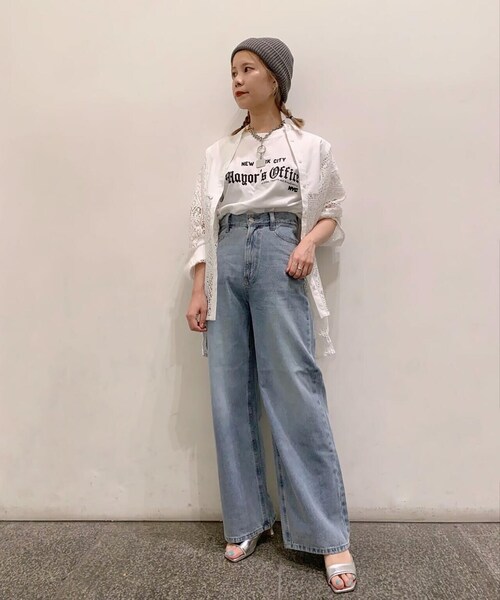 N.(N. Natural Beauty Basic)(エヌエヌナチュラルビューティーベーシック)の「【S Size Line】◆ワイドデニムパンツ(デニムパンツ・レディース・ネイビー/ブルー・SMALL/MEDIUM)」の19枚目の写真