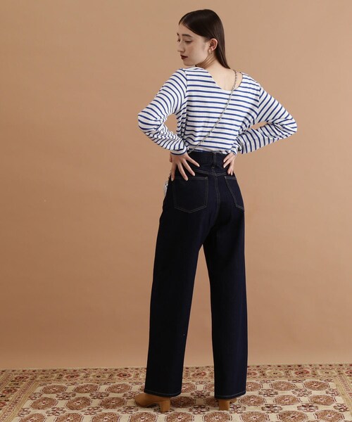 N.(N. Natural Beauty Basic)(エヌエヌナチュラルビューティーベーシック)の「【S Size Line】◆ワイドデニムパンツ(デニムパンツ・レディース・ネイビー/ブルー・SMALL/MEDIUM)」の22枚目の写真