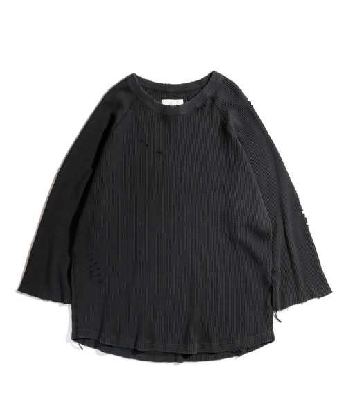 bukht(ブフト)の「BUKHT / ブフト 3/4 SLEEVE WAFFLE TEE 7分袖ワッフルTEE(Tシャツ/カットソー・メンズ・ホワイト/ブラック・LARGE/MEDIUM)」の17枚目の写真