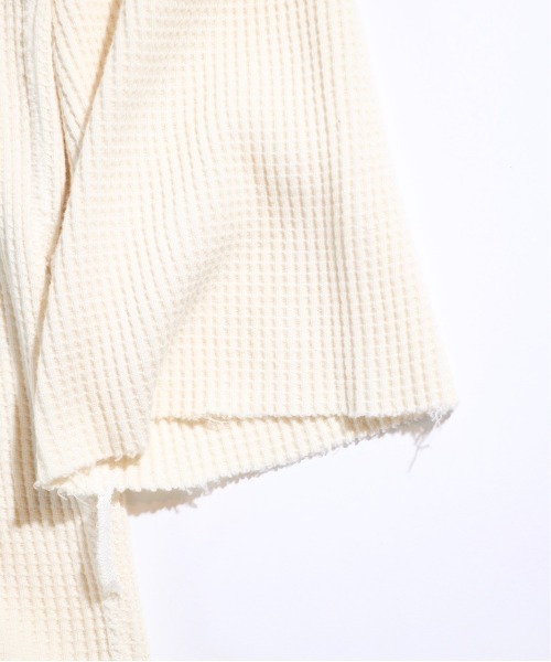 bukht(ブフト)の「BUKHT / ブフト 3/4 SLEEVE WAFFLE TEE 7分袖ワッフルTEE(Tシャツ/カットソー・メンズ・ホワイト/ブラック・LARGE/MEDIUM)」の12枚目の写真