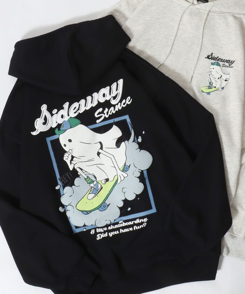 2025SS新柄追加 oversize foam print sweat hoodie/ビリヤード ゴースト ボーイ オーバーサイズ 発泡プリント 裏起毛 スウェット フーディー/パーカー（パーカー）｜SITRY（シトリー）
