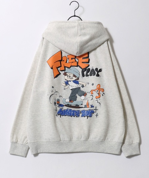 2025SS新柄追加 oversize foam print sweat hoodie/ビリヤード ゴースト ボーイ オーバーサイズ 発泡プリント 裏起毛 スウェット フーディー/パーカー（パーカー）｜SITRY（シトリー）