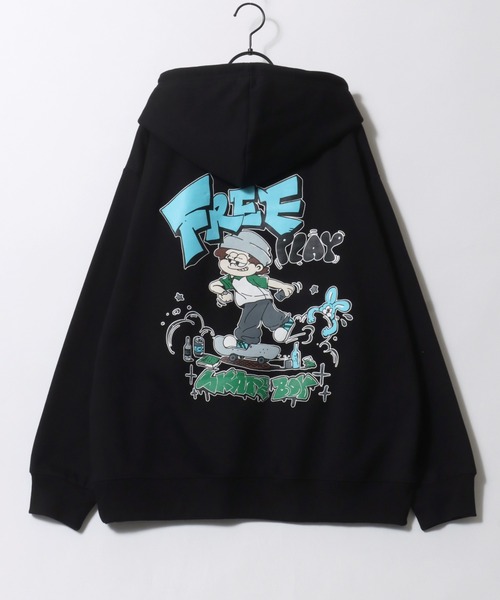 2025SS新柄追加 oversize foam print sweat hoodie/ビリヤード ゴースト ボーイ オーバーサイズ 発泡プリント 裏起毛 スウェット フーディー/パーカー（パーカー）｜SITRY（シトリー）