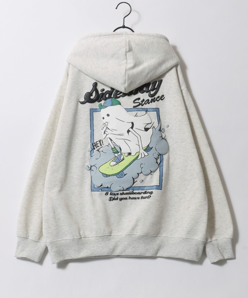 2025SS新柄追加 oversize foam print sweat hoodie/ビリヤード ゴースト ボーイ オーバーサイズ 発泡プリント 裏起毛 スウェット フーディー/パーカー（パーカー）｜SITRY（シトリー）