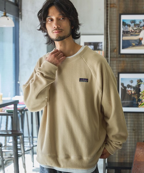 The unormwind(ザアンノームワインド)の「裾ドローコード ラグランスリーブ フリースプルオーバー(スウェット・メンズ・グレー/ネイビー/ベージュ/ブラック/オフホワイト・M/XL/S/L)」の22枚目の写真