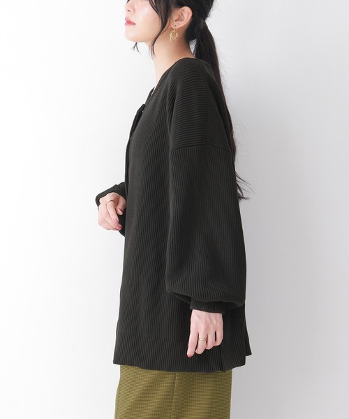 osharewalker（オシャレウォーカー）の「【廃盤】『スポンジニットカーディガン』（カーディガン/ボレロ・レディース・ブラウン/ブラック/グレー・FREE）」の18枚目の写真