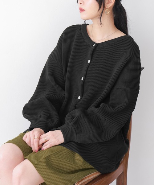 osharewalker（オシャレウォーカー）の「【廃盤】『スポンジニットカーディガン』（カーディガン/ボレロ・レディース・ブラウン/ブラック/グレー・FREE）」の17枚目の写真