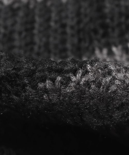 Theater code（シアターコード）の「▲border damage knit/ボーダーニット ダメージ グランジ（ニット/セーター・メンズ・レッド/グレー・FREE）」の7枚目の写真