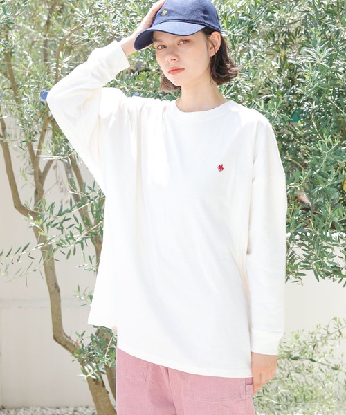 POLO BCS（ポロ ビーシーエス）の「【POLO BCS(ポロ・ビーシーエス)】コラボアソートロングTEE（Tシャツ/カットソー・レディース・オフホワイト/ネイビー/レッド/ナチュラル・FREE）」の13枚目の写真