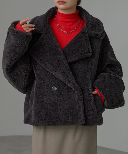 テディボア ショートジャケット（ピーコート）｜r.（アール