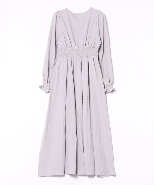 MIIA（ミーア）の「パフスリーブ長袖マキシワンピース（ワンピース・レディース・ブラック系その他/ブルー/ブラック/ドット/ホワイト系その他2・FREE）」の11枚目の写真