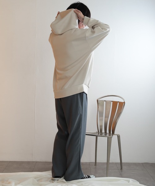 SENSE OF PLACE by URBAN RESEARCH（センスオブプレイスバイアーバンリサーチ）の「ダンボールポンチスウェットパーカ（パーカー・メンズ・ライトベージュ/ブルー/ブラック・LARGE/MEDIUM）」の18枚目の写真