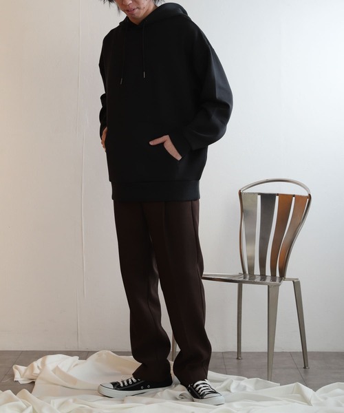 SENSE OF PLACE by URBAN RESEARCH（センスオブプレイスバイアーバンリサーチ）の「ダンボールポンチスウェットパーカ（パーカー・メンズ・ライトベージュ/ブルー/ブラック・LARGE/MEDIUM）」の4枚目の写真