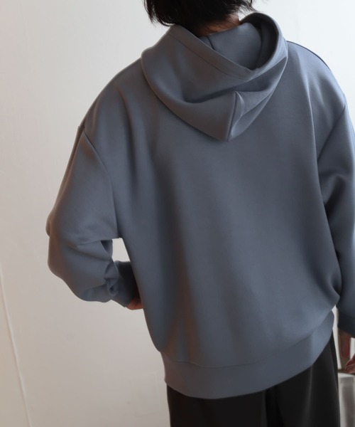 SENSE OF PLACE by URBAN RESEARCH（センスオブプレイスバイアーバンリサーチ）の「ダンボールポンチスウェットパーカ（パーカー・メンズ・ライトベージュ/ブルー/ブラック・LARGE/MEDIUM）」の8枚目の写真