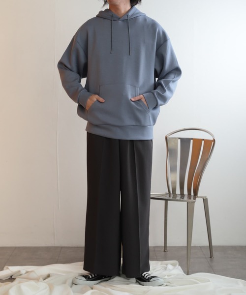 SENSE OF PLACE by URBAN RESEARCH（センスオブプレイスバイアーバンリサーチ）の「ダンボールポンチスウェットパーカ（パーカー・メンズ・ライトベージュ/ブルー/ブラック・LARGE/MEDIUM）」の11枚目の写真