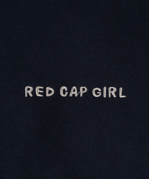 Red Cap Girl(レッドキャプガール)の「ガールイラストバックデザイン刺繍クルーネックスウェット/オーバーサイズ/ユニセックス/裏起毛(スウェット・メンズ・ホワイト/アッシュグレー/ネイビー/グリーン/チャコールグレー・M/L)」の17枚目の写真