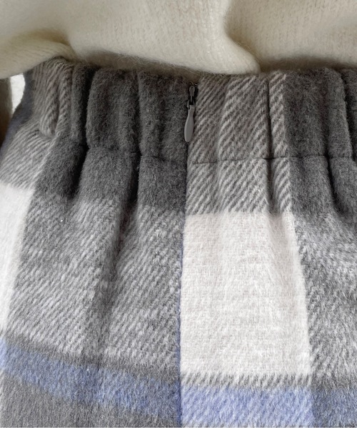 one way（ワンウェイ）の「ロービングチェックスカート（スカート・レディース・グレー/ブラウン/ブラック・FREE）」の17枚目の写真