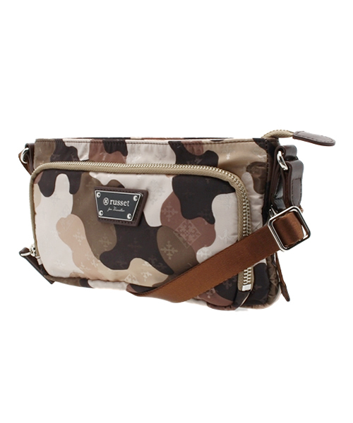 russet for traveller（ラシット　フォー トラベラー）の「横型ショルダーバッグ【Shoulder】（ショルダーバッグ・レディース・カモフラージュ・FREE）」の2枚目の写真