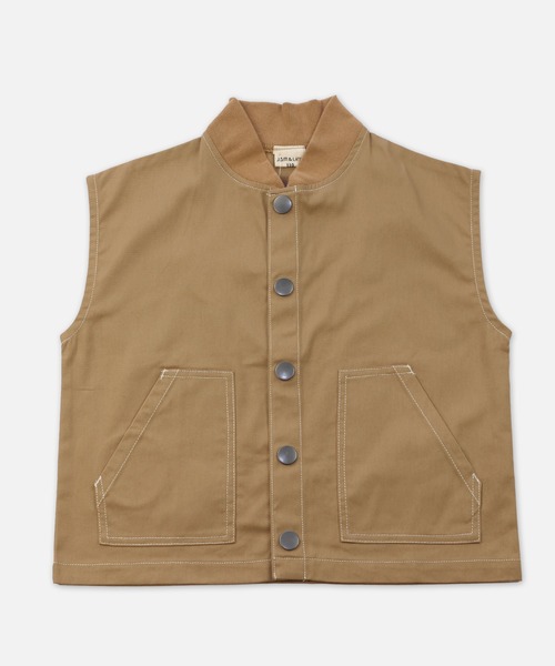 JAM & LINK（ジャムアンドリンク）の「ツイル ベスト（ベスト・キッズ・ベージュ/ブラック・120cm/130cm/160cm/140cm/110cm/150cm）」の21枚目の写真