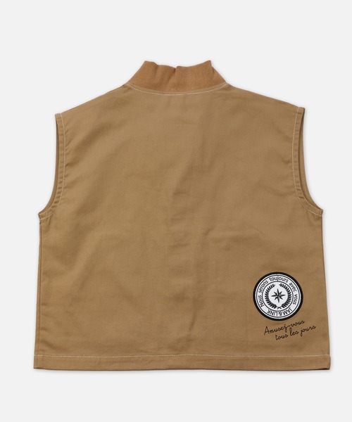 JAM & LINK（ジャムアンドリンク）の「ツイル ベスト（ベスト・キッズ・ベージュ/ブラック・120cm/130cm/160cm/140cm/110cm/150cm）」の22枚目の写真