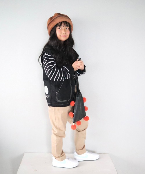 JAM & LINK（ジャムアンドリンク）の「ツイル ベスト（ベスト・キッズ・ベージュ/ブラック・120cm/130cm/160cm/140cm/110cm/150cm）」の18枚目の写真