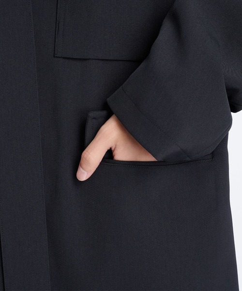 ジャケット・アウター UJOH 6BW RIB COLLAR BELT JACKET UJOH 6BW RIB COLLAR BELT JACKET