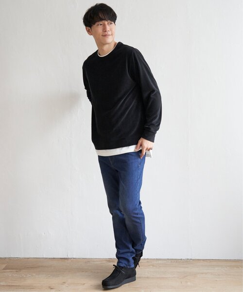 ikka（イッカ）の「カットコールフェイクレイヤードプルオーバー（Tシャツ/カットソー・メンズ・オリーブ/ブラック/ベージュ/ブルー・XL/M/L/S）」の7枚目の写真