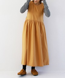 バックリボンギャザーワンピース