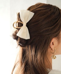Diable baiser（ディアブルベーゼ）の「サテンリボンゴールドバレッタ（バレッタ/ヘアクリップ）」