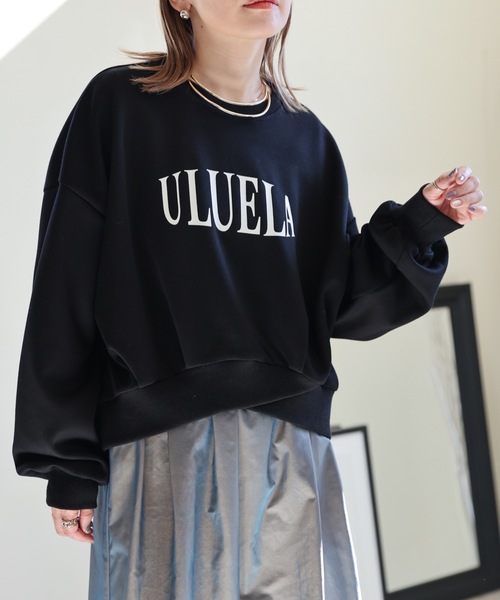 ULEULA（ウルア）の「デサインクロススウェット/スポンディッシュトレーナー/ロゴスウェット（スウェット・レディース・アイボリー/ブラック/オートミール・FREE）」の17枚目の写真