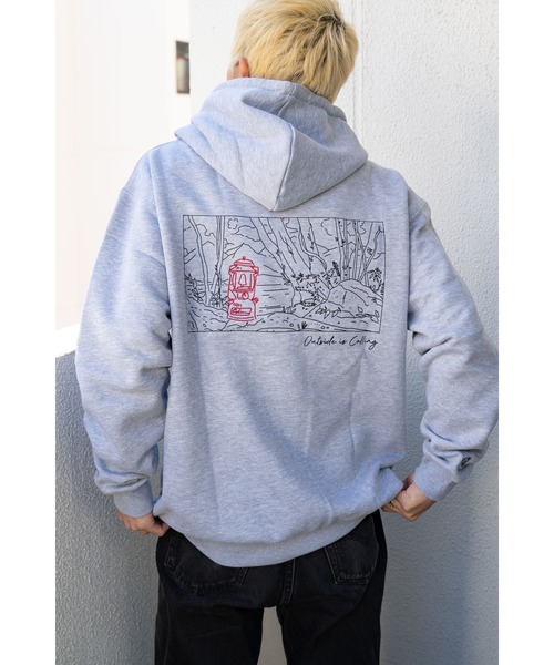 COLEMAN（コールマン）の「【 Coleman / コールマン 】ランドスケープラインアートスウェットフーディー パーカー CM5522ArtHoodie KFI（パーカー・メンズ・ホワイト/グレー/ブラック・S/L/XL/M）」の3枚目の写真