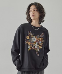 JUNRED | フラワーコラージュダンボールスウェット(スウェット)