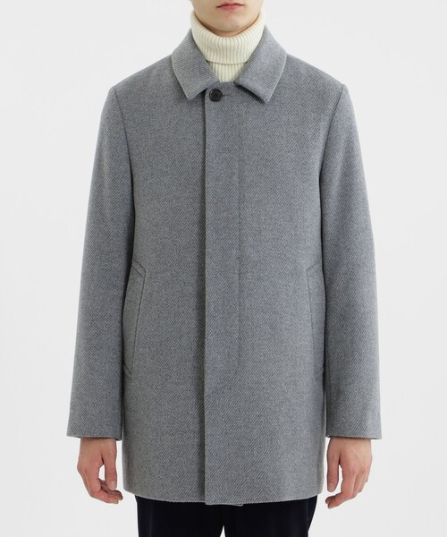 MACKINTOSH PHILOSOPHY(マッキントッシュ フィロソフィー)の「【WEB&一部店舗限定】アンゴラビーバー WELLINGTON(ウェリントン)ショート(ステンカラーコート・メンズ・グレー/ダークネイビー・36/42/38/40)」の5枚目の写真