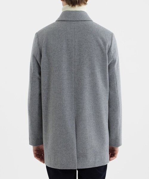 MACKINTOSH PHILOSOPHY(マッキントッシュ フィロソフィー)の「【WEB&一部店舗限定】アンゴラビーバー WELLINGTON(ウェリントン)ショート(ステンカラーコート・メンズ・グレー/ダークネイビー・36/42/38/40)」の7枚目の写真