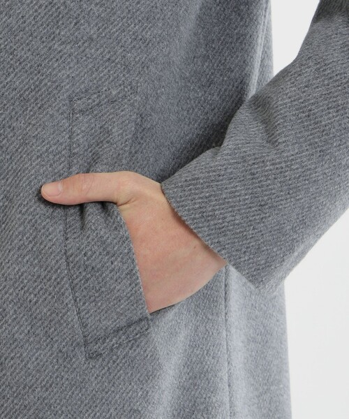 MACKINTOSH PHILOSOPHY(マッキントッシュ フィロソフィー)の「【WEB&一部店舗限定】アンゴラビーバー WELLINGTON(ウェリントン)ショート(ステンカラーコート・メンズ・グレー/ダークネイビー・36/42/38/40)」の8枚目の写真