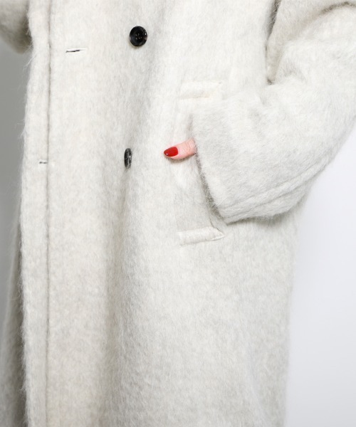 MICA&DEAL（マイカ＆ディール）の「【marmors】double coat/ダブルコート（チェスターコート・レディース・マルチ/グリーン/ライトグレー・36）」の8枚目の写真