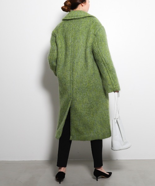 MICA&DEAL（マイカ＆ディール）の「【marmors】double coat/ダブルコート（チェスターコート・レディース・マルチ/グリーン/ライトグレー・36）」の13枚目の写真