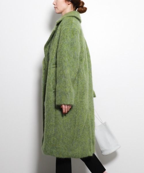 MICA&DEAL（マイカ＆ディール）の「【marmors】double coat/ダブルコート（チェスターコート・レディース・マルチ/グリーン/ライトグレー・36）」の14枚目の写真