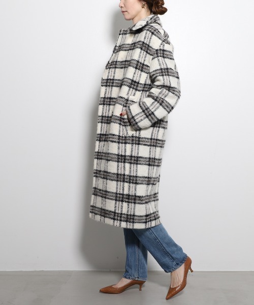 MICA&DEAL（マイカ＆ディール）の「【marmors】double coat/ダブルコート（チェスターコート・レディース・マルチ/グリーン/ライトグレー・36）」の18枚目の写真