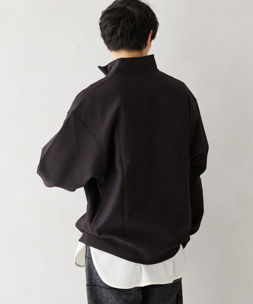 Carhartt WIP（カーハートダブリューアイピー）の「【CARHARTT WIP / カーハート ダブリューアイピー】HALF ZIP AMERICAN SCRIPT SW（Tシャツ/カットソー・メンズ・ブラック/アイボリー・MEDIUM/LARGE/X-LARGE）」の19枚目の写真