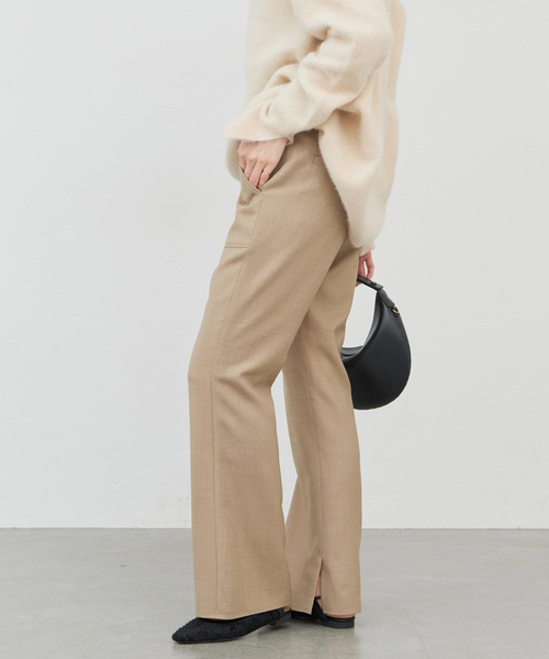 IENA（イエナ）の「MULECLEイージーフレアパンツ（スラックス・レディース・ブラック/キャメル・36/38）」の14枚目の写真