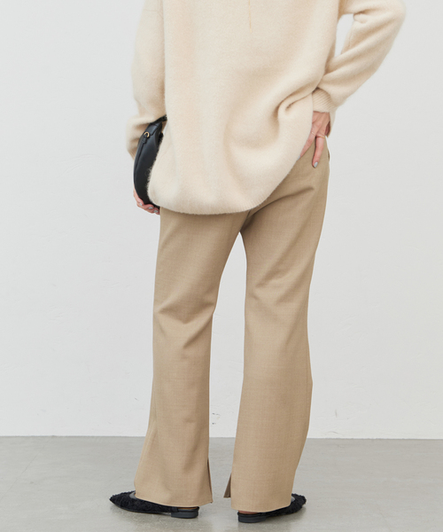 IENA（イエナ）の「MULECLEイージーフレアパンツ（スラックス・レディース・ブラック/キャメル・36/38）」の15枚目の写真