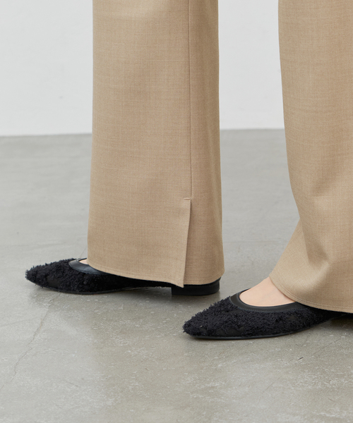 IENA（イエナ）の「MULECLEイージーフレアパンツ（スラックス・レディース・ブラック/キャメル・36/38）」の18枚目の写真