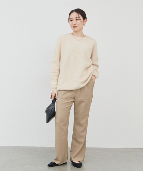 IENA（イエナ）の「MULECLEイージーフレアパンツ（スラックス・レディース・ブラック/キャメル・36/38）」の19枚目の写真