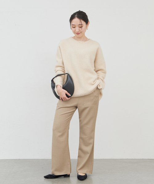 IENA（イエナ）の「MULECLEイージーフレアパンツ（スラックス・レディース・ブラック/キャメル・36/38）」の21枚目の写真